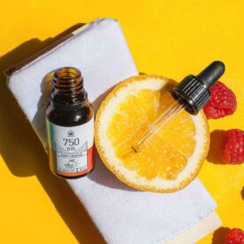 Set 2x 15ml hemp oil 5% CBD orange and raspberry flavor 750 mg FRUIT BOOST