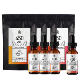 CBD Hemp Oil Set 3x Orange 3% 15ml + Raspberry 3% 15ml TRIPLE SUNNY ORANGE