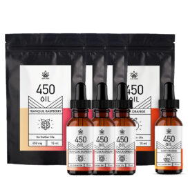 CBD Hemp Oil Set 3x Raspberry 3% 15ml + FREE Orange 3% 15ml TRIPLE RASPBERRY OIL