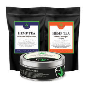 Connoisseur’s tea set 100% hemp tea 25g + MIX of hemp and green tea 25g + Hemp Tea Exclusive 20g