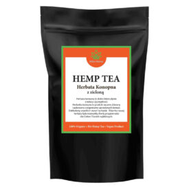 Herbata konopna z zieloną 100g – Hemp green tea 100%