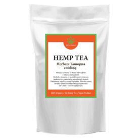 Herbata konopna z zieloną 100g – Hemp green tea 100%